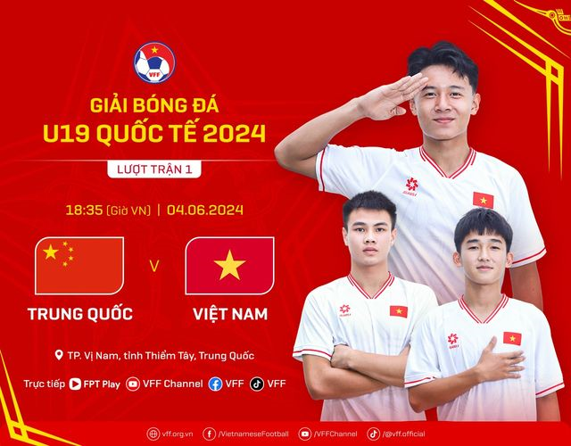 Xem trực tiếp U19 Việt Nam và U19 Trung Quốc tại Giải bóng đá U19 quốc tế 2024